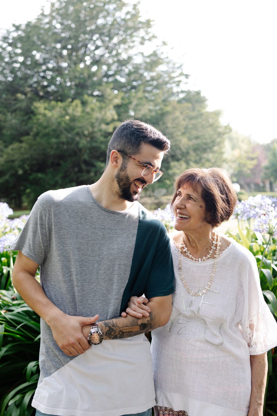 Sesión de familia en exterior