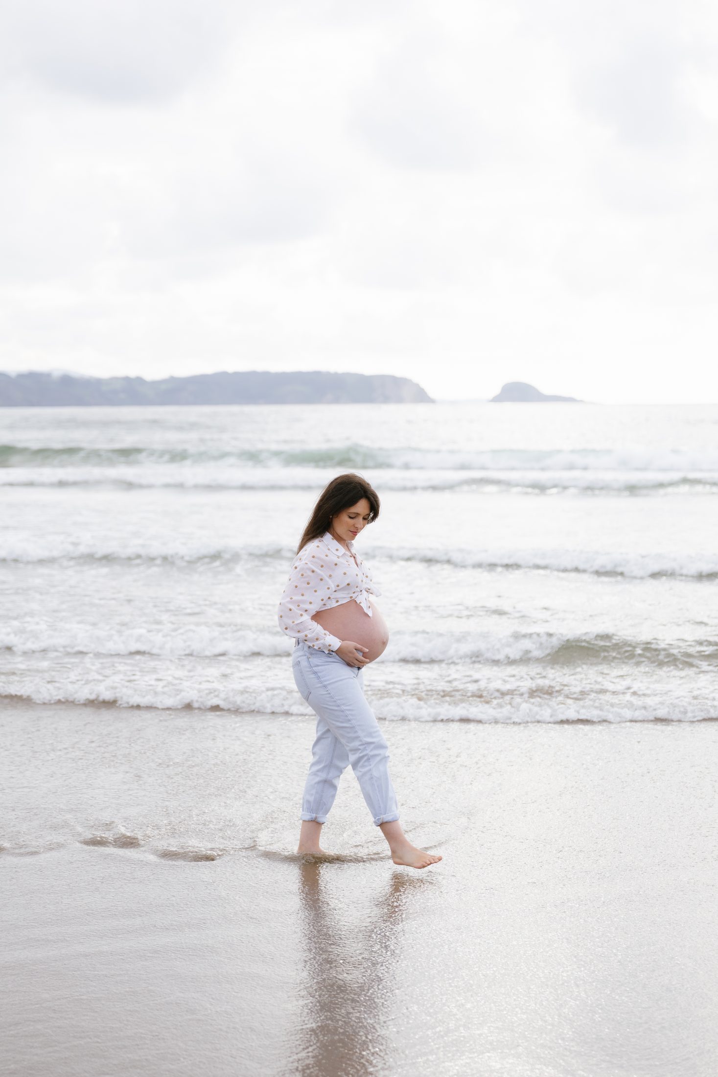 Sesión de maternidad en exterior
